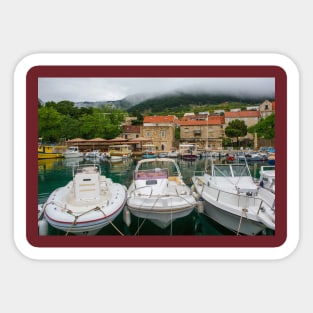 Bol Harbour, Brac Island, Croatia Sticker